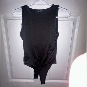 Women’s Black Crew Neck Bodysuit